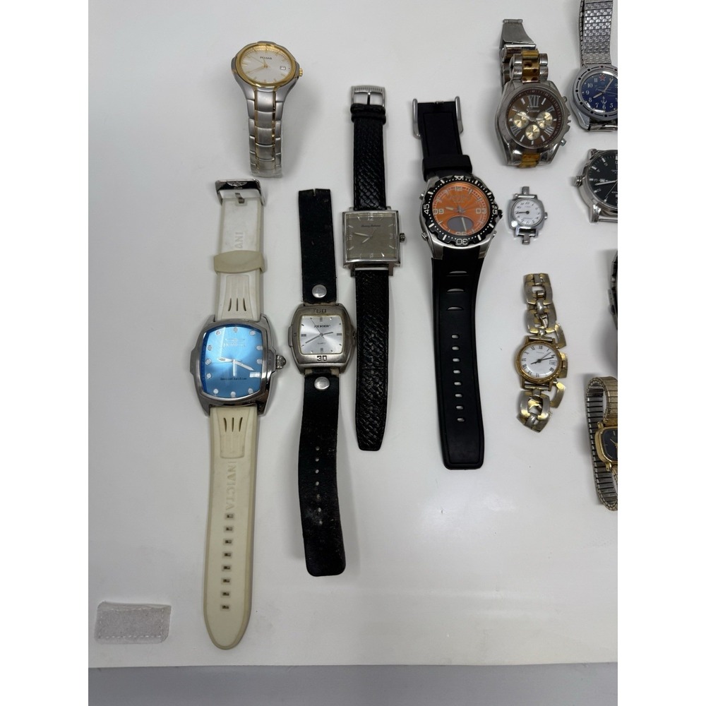 15 Watch Lot Invicta Casio Timex Vostok Tommy Bahama Parts Repair Untested - Picture 6 of 16